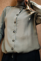 The Drawstring Collar Shirt