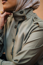 The Drawstring Collar Shirt
