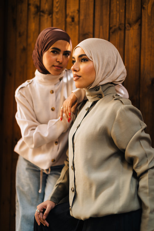 The Drawstring Collar Shirt